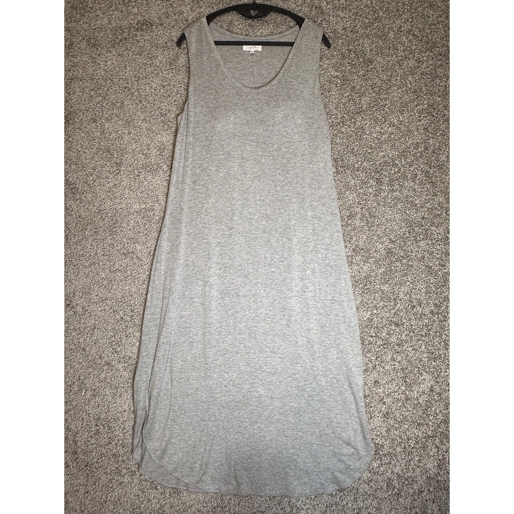 Soma Weekend Gray Sleeveless Maxi Dress Soft‎ Stretch Casual Lounge Size L